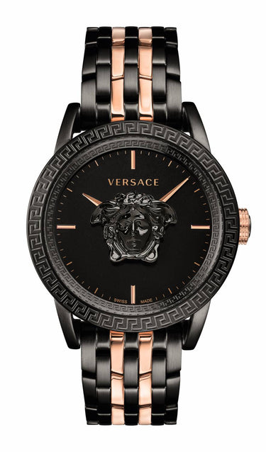 Versace Palazzo Empire Herrenuhr Roségold Schwarz Stahl 43mm VERD00618